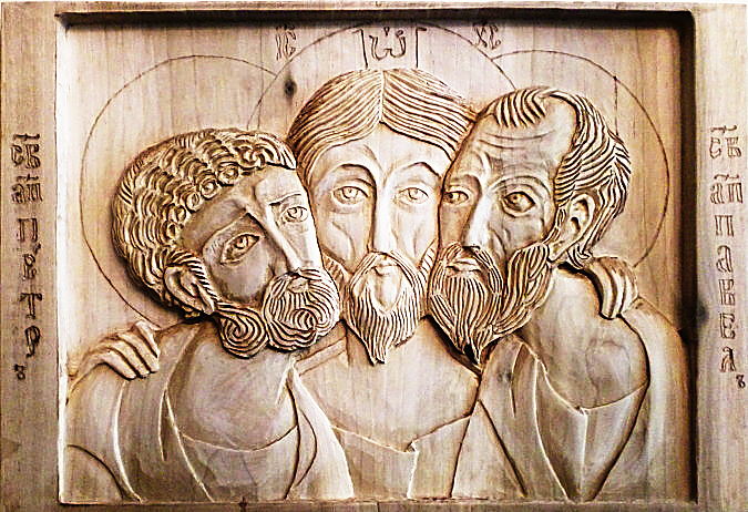 Paul and Peter with Jesus